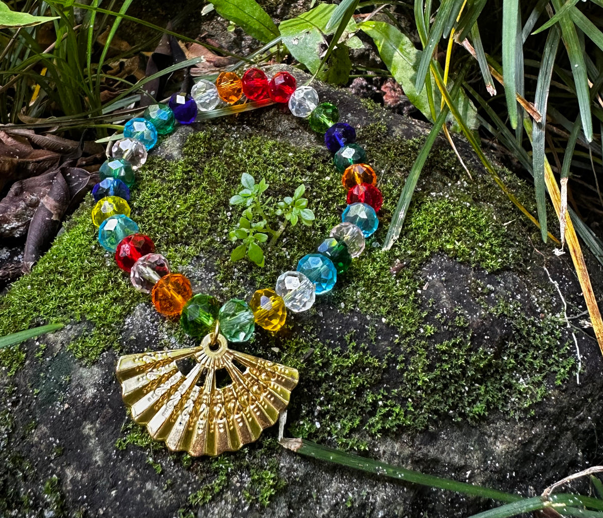 Mystic Rainbow Crystal Gypsy Bracelet