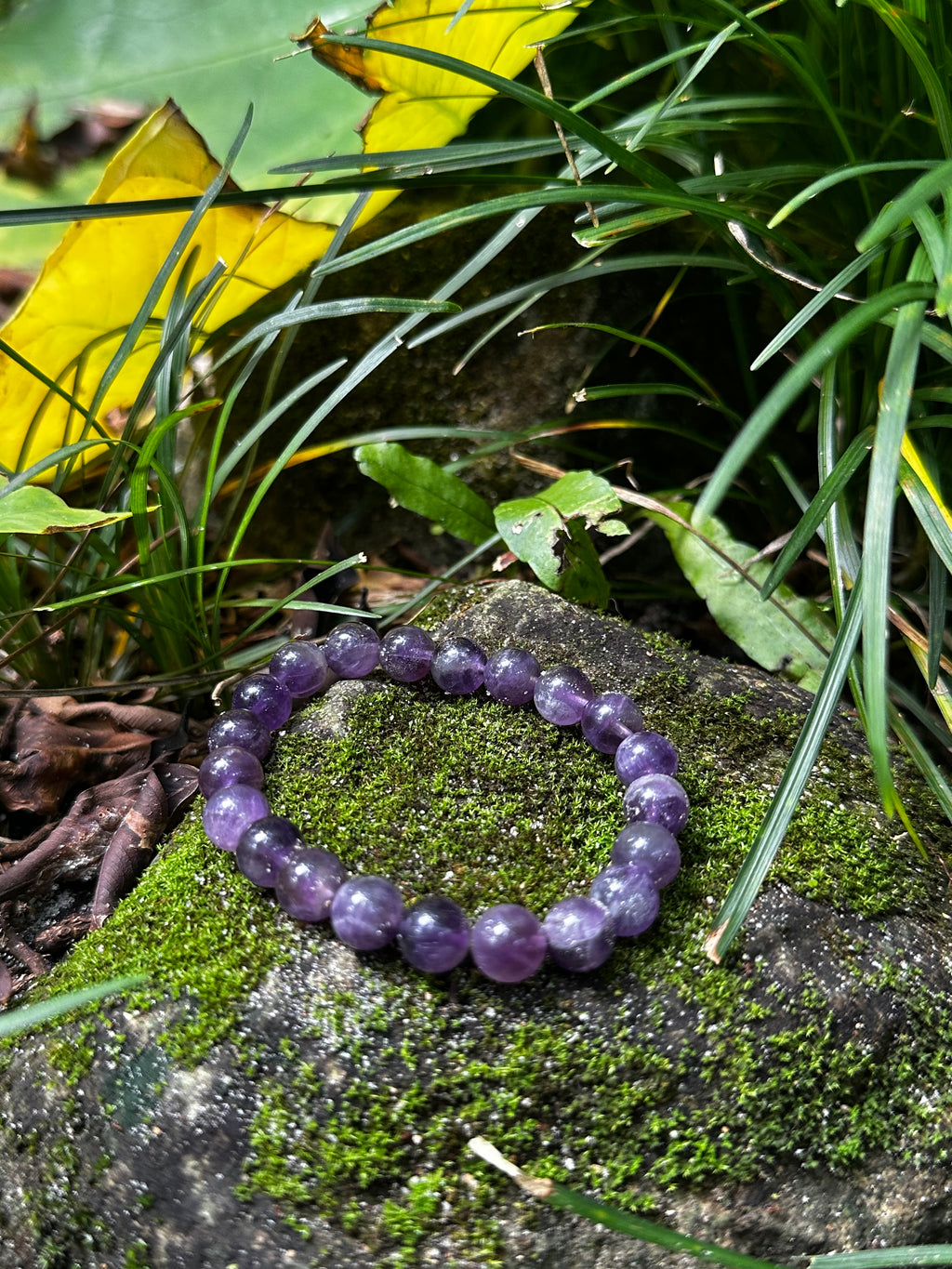 Amethyst 8mm Energy Healing Bracelet